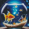 Goldfish In A Bowl Diamond Painting