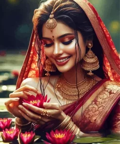 Gorgeous Indian Lady Diamond Painting