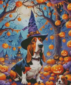 Halloween Dog Witcher Diamond Painting