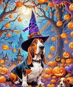 Halloween Dog Witcher Diamond Painting