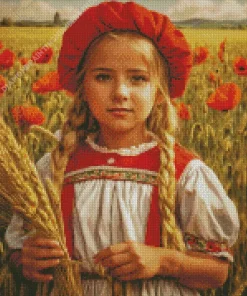 Harvest Girl Diamond Painting