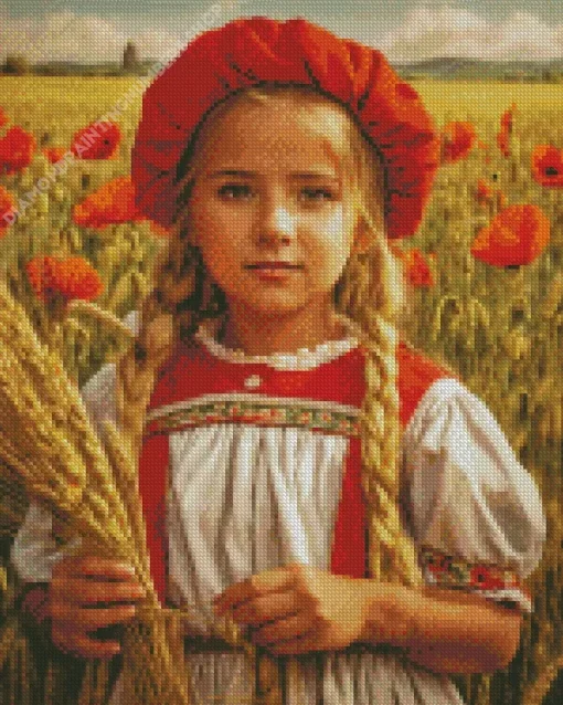 Harvest Girl Diamond Painting