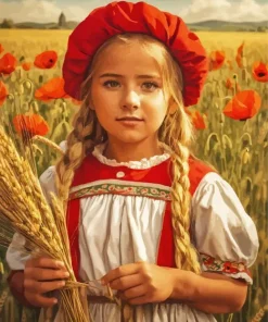 Harvest Girl Diamond Painting