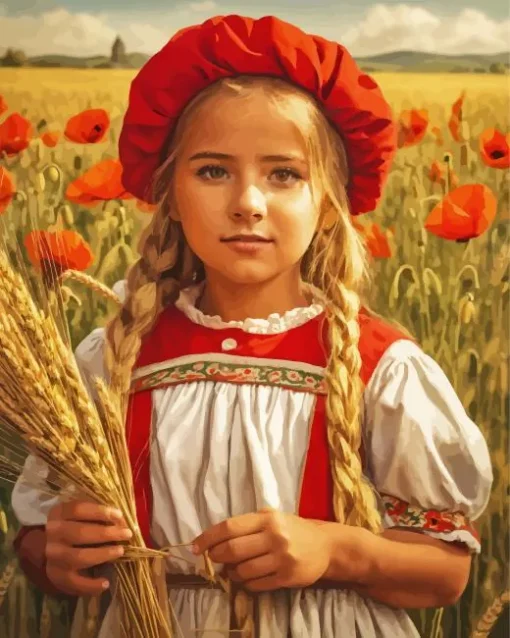 Harvest Girl Diamond Painting