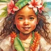 Hawaiian Girl Diamond Painting
