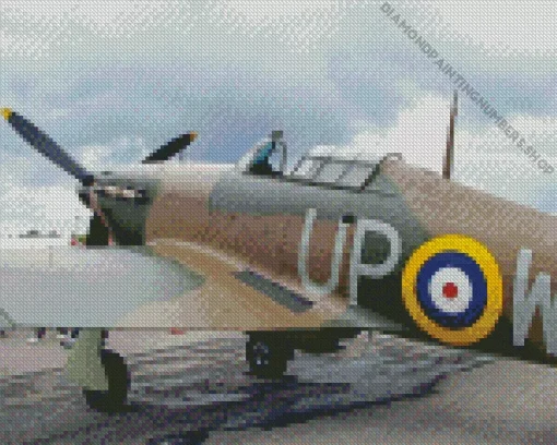 Hawker Hurricane Diamond Painting