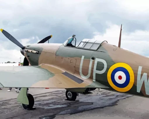 Hawker Hurricane Diamond Painting