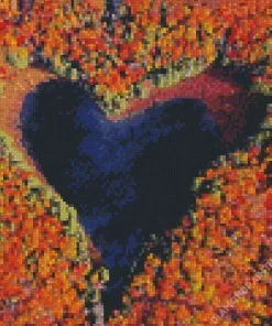 Heart Lake Canada Diamond Painting