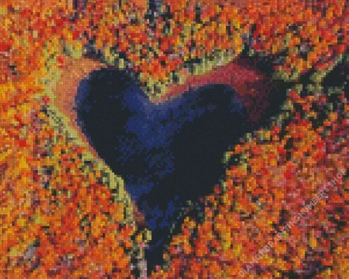 Heart Lake Canada Diamond Painting