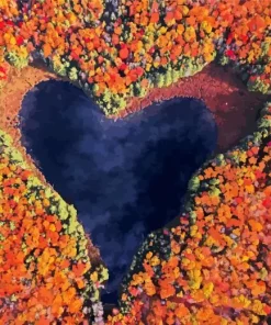 Heart Lake Canada Diamond Painting