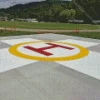 Helicopters Helipad Diamond Painting