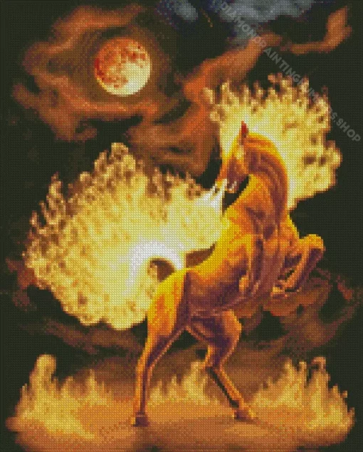 Hell Horse Diamond Painting