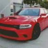 Hellcat Charger Red Diamond Painting