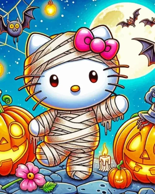 Hello Kitty Halloween Diamond Painting