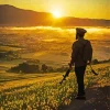 Hiking Man Silhouette Diamond Painting