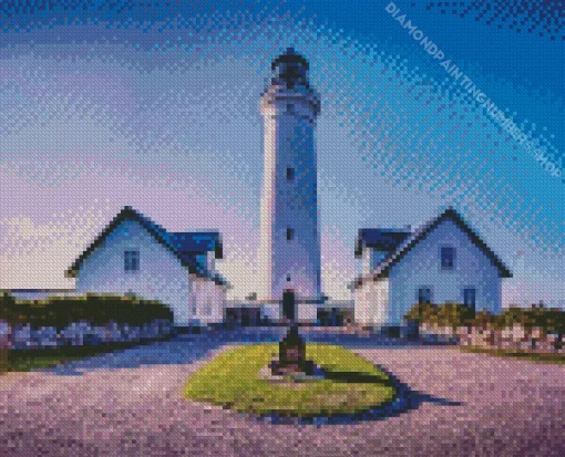 Hirtshals fyr Lighthouse Diamond Painting
