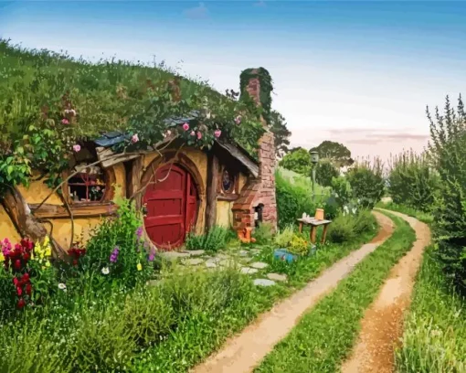 Hobbiton House Diamond Painting