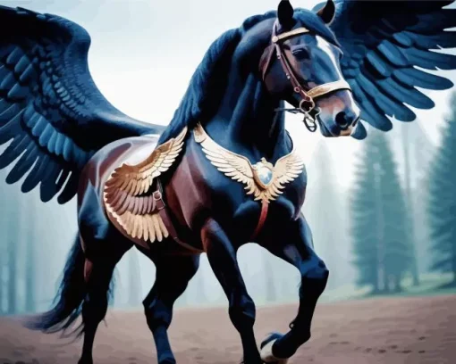 Horse With Wings Diamond Painting