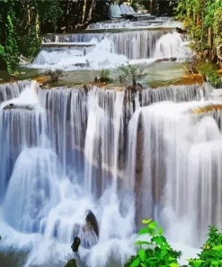 Huay Mae Khamin Waterfall Diamond Painting