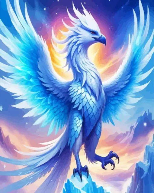 Ice Phoenix Diamond Painting