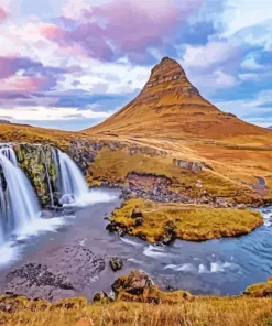 Iceland Kirkjufell Mountain Diamond Painting