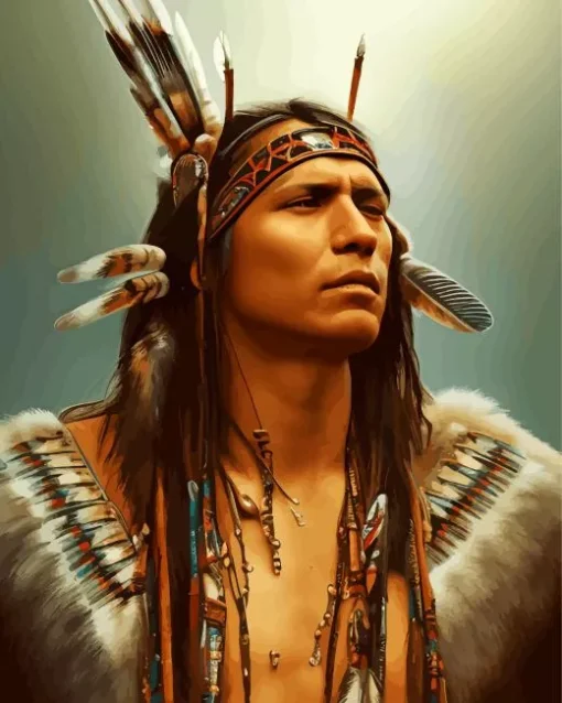Indian Warrior Diamond Painting