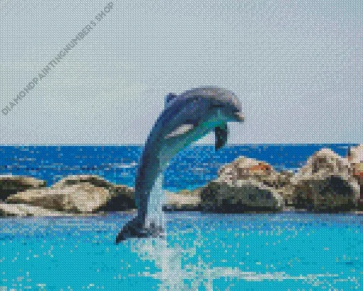 Jumping Dolphin Diamond Painting