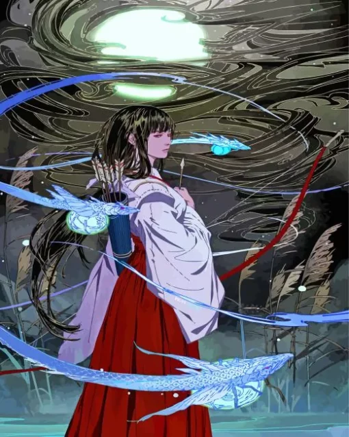 Kikyo Inuyasha Diamond Painting