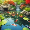 Koi Fishes Diamond Painting