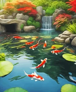 Koi Fishes Diamond Painting