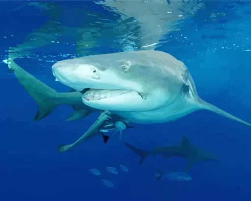 Lemon Shark Diamond Painting