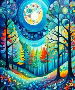 Magical Forest Art Diamond Painting