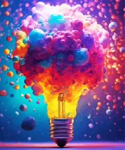 Magical Light Bulb Diamond Painting