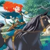 Merida And Her Horse Diamond Painting