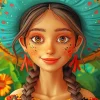 Mexican Girl Diamond Painting