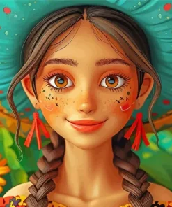Mexican Girl Diamond Painting