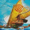 Moanas Boat Diamond Painting