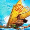 Moanas Boat Diamond Painting