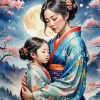 Mother And Child Diamond Painting