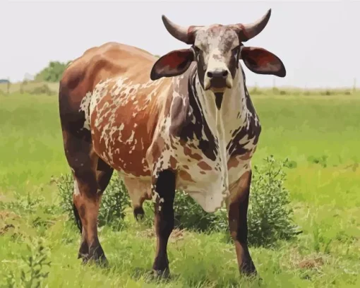 Nguni Cattle Diamond Painting