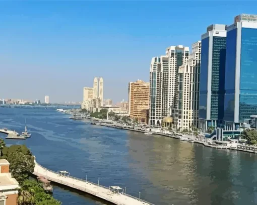 Nile River Diamond Painting