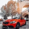 Orange BMW Lava Diamond Painting