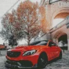 Orange BMW Lava Diamond Painting