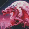 Pink Dragon Art Diamond Painting