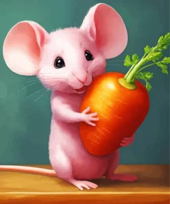 Pink Mouse Diamond Painting