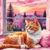 Pink Sunset Art Diamond Painting