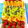 Plate Of Fruits Diamond Painting