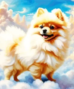 Pomeranian Dog Diamond Painting