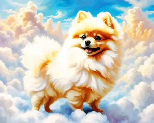 Pomeranian Dog Diamond Painting