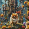 Pomeranian Dog Pet Diamond Painting